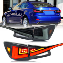 Load image into Gallery viewer, inginuity time LED Tail Lights &amp; Middle Lamp for Lexus IS250 IS350 ISF 2006-2013 Smoked Start-up Animation Sequential Turn Signal Facelift Rear Lamps Assembly Accessary
