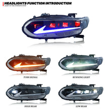Load image into Gallery viewer, inginuity time LED Lexus Headlights Red Front Lamp for Honda Accord 2018-2022 Start Up Animation
