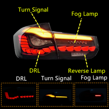 Load image into Gallery viewer, inginuity time GTS Style  OLED Tail Lights For BMW 3 Series M3 F30 F35 F80 2012-2018 Start Up Animations Rear Lamps

