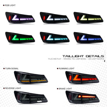 Load image into Gallery viewer, inginuity time LED RGB Tail Lights for Lexus IS250 IS350 ISF 2006-2013 APP Control Rear Lamps  Assembly
