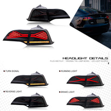 Load image into Gallery viewer, inginuity time LED Tail Lights for Tesla Model 3 Model Y 2017 2018 2019 2020 2021 2022 With Start Up Animation Sequential Indicator Rear Lamps
