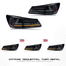 Load image into Gallery viewer, inginuity time LED RGB Tail Lights for Lexus IS250 IS350 ISF 2006-2013 APP Control Rear Lamps  Assembly
