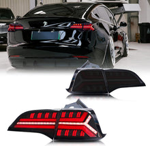 Load image into Gallery viewer, inginuity time LED Fishbone Sequential Tail Lights for Tesla Model 3 Model Y 2017-2022  Start Up Animation Rear Lamps
