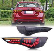 Load image into Gallery viewer, inginuity time LED Tail Lights for Nissan Sentra 2020 2021 2022 Black Rear Lamps Blue Start-up Animation Assembly
