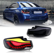 Load image into Gallery viewer, Inginuity Time LED GTS Tail Lights for BMW 2-Series M2 F22 2014 2015 2016 2017 2018 2019 2 Sery Coupe Convertible Red F23 F87 OLED Start-up Animation Sequential Indicator Rear Lamps Accessary
