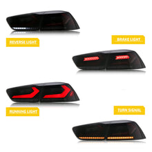 Load image into Gallery viewer, inginuity time LED Corvette Tail Lights for Mitsubishi Lancer 2008-2023 EVO X Rear Lamps Switchback assembly
