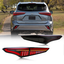 Load image into Gallery viewer, inginuity time Audi LED Tail Lights for Toyota Highlander 2021 2022 2023 Start-up Animation Sequential Indicator Rear Lamps Assembly
