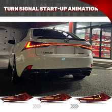 Load image into Gallery viewer, inginuity time LED Tail Lights with Trunk Lamp for Lexus 2014 2015 IS250 2016 2017 IS200t 2016-2020 IS300 2014-2020 IS350 Start Up Animation Sequential Facelift Lamps

