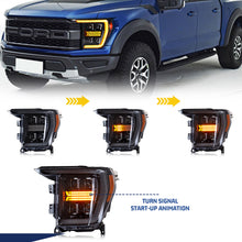 Load image into Gallery viewer, inginuity time LED Sequential Headlights For Ford F-150 F150 2021 2022 2023 Yellow DRL Front Lamps Start-up Animation Assembly
