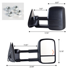 Load image into Gallery viewer, inginuity time Towing Mirror For 2003-2006 Chevrolet Silverado 2003-2006 GMC Serria Power Heated
