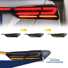 Load image into Gallery viewer, inginuity time  LED Audi Tail Lights &amp; Trunk Lamp for Toyota 8th GEN Camry 2018-2023 SE LE TRD Start-up Animation Sequential Indicator Rear Lamps

