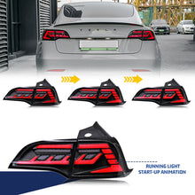 Load image into Gallery viewer, inginuity time LED Tail Lights for Tesla Model 3 Model Y 2017 2018 2019 2020 2021 2022 Start Up Animation Sequential Rear Lamps
