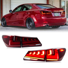 Load image into Gallery viewer, inginuity time V2 Tail Lights for Lexus IS250 IS350 ISF 2006-2013 Start-up Animation Sequential Indicator Rear Lamps
