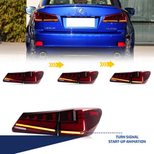 Load image into Gallery viewer, inginuity time V2 Tail Lights for Lexus IS250 IS350 ISF 2006-2013 Start-up Animation Sequential Indicator Rear Lamps
