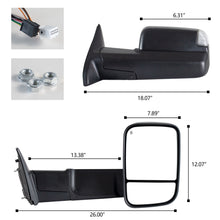 Load image into Gallery viewer, inginuity time Towing Mirror For Dodge Ram 2009-2012 ram 1500 2500 3500 Super Duty Power Heated
