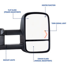 Load image into Gallery viewer, inginuity time Towing Mirror For 2007-2013 Chevrolet Silverado 2007-2013 GMC Serria Power Heated
