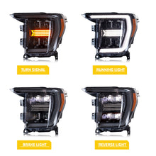 Load image into Gallery viewer, inginuity time Sequential Headlights For Ford F-150 F150 2021 2022 2023 XLT White DRL Front Lamps Start-up Animation Assembly
