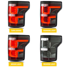 Load image into Gallery viewer, inginuity time LED Tail Lights for Ford F-150 F150 2015 2016 2017 Smoked Rear Lamps Assembly
