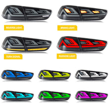 Load image into Gallery viewer, inginuity time LED RGB Tail Lights for Mitsubishi Lancer 2008-2023 EVO X Start-up Animation Sequential Indicator Bluetooth APP Control Rear Lamps Assembly
