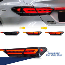 Load image into Gallery viewer, inginuity time  LED Audi Tail Lights &amp; Trunk Lamp for Toyota 8th GEN Camry 2018-2023 SE LE TRD Start-up Animation Sequential Indicator Rear Lamps
