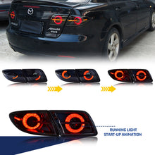 Load image into Gallery viewer, inginuity time Sequential Tail Lights for Mazda 6 2003-2008 Animation Rear Lamps
