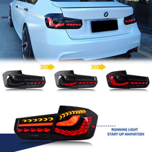 Load image into Gallery viewer, inginuity time LED Tail Lights Sequential Indicator for 2012-2018 BMW F30 F35 F80 M3 Blue Start Up Animation Rear Lamp Assembly
