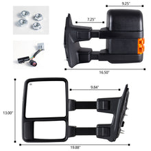Load image into Gallery viewer, inginuity time Towing Mirror For 2008-2015 Ford F250 F350 F450 F550 Super Duty Power Heated
