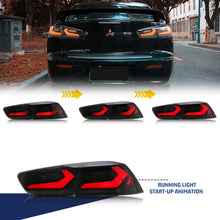 Load image into Gallery viewer, inginuity time LED Corvette Tail Lights for Mitsubishi Lancer 2008-2023 EVO X Rear Lamps Switchback assembly
