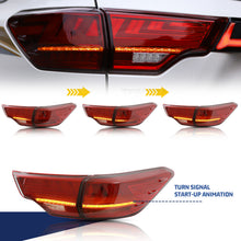 Load image into Gallery viewer, inginuity time LED Lexus Tail Lights for Toyota Highlander 2014-2018 Start up Animation Sequential Indicator Rear Lamps Assembly
