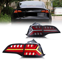 Load image into Gallery viewer, inginuity time LED Fishbone Sequential Tail Lights for Tesla Model 3 Model Y 2017-2022  Start Up Animation Rear Lamps
