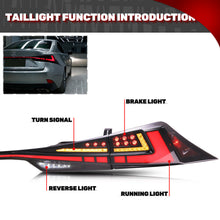 Load image into Gallery viewer, inginuity time LED Tail Lights with Trunk Lamp for Lexus 2014 2015 IS250 2016 2017 IS200t 2016-2020 IS300 2014-2020 IS350 Start Up Animation Sequential Facelift Lamps
