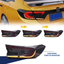 Load image into Gallery viewer, inginuity time LED Clear White Eagle Eye V6 Tail Lights for Honda Accord 10th Gen 2018 2019 2020 2021 2022 Animation DRL Sequential Indicator Rear Lamp Assembly
