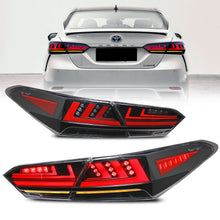 Load image into Gallery viewer, inginuity time LED Tail Lights for Toyota Camry 2018-2024 8th Gen Rear Lamps Start Up Animation DRL Brake Turn Signal Assembly
