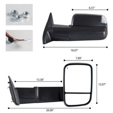Load image into Gallery viewer, inginuity time Towing Mirror For Dodge Ram 2009-2012 ram 1500 2500 3500 Super Duty Power Heated
