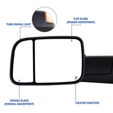Load image into Gallery viewer, inginuity time Towing Mirror For Dodge Ram 2002-2008 ram 1500 2500 3500 Super Duty Power Heated

