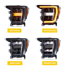 Load image into Gallery viewer, inginuity time LED Sequential Headlights For Ford F-150 F150 2021 2022 2023 Yellow DRL Front Lamps Start-up Animation Assembly
