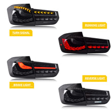 Load image into Gallery viewer, inginuity time LED Tail Lights Sequential Indicator for 2012-2018 BMW F30 F35 F80 M3 Blue Start Up Animation Rear Lamp Assembly
