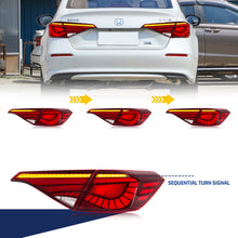 Load image into Gallery viewer, inginuity time LED Tail Lights for Honda Civic 2022-2026 11Th GEN Sedan Rear Lamps With Start-up Animation Sequential Signal Taillights Accessary

