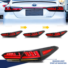 Load image into Gallery viewer, inginuity time LED Tail Lights for Toyota Camry 2018-2024 8th Gen Rear Lamps Start Up Animation DRL Brake Turn Signal Assembly
