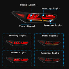 Load image into Gallery viewer, inginuity time LED Lexus Tail Lights for Toyota Camry 2018 2019 2020 2021 2022 Rear Lamps Start Up Animation DRL Brake Turn Signal Assembly
