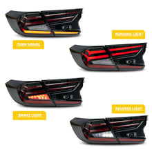 Load image into Gallery viewer, inginuity time LED V1 Tail Lights for Honda Accord 10th Gen 2018-2024 Animation DRL Sequential Indicator Rear Lamp Assembly

