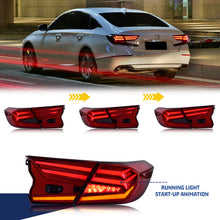 Load image into Gallery viewer, inginuity time LED V1 Tail Lights for Honda Accord 10th Gen 2018-2024 Animation DRL Sequential Indicator Rear Lamp Assembly
