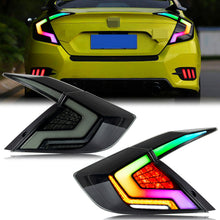 Load image into Gallery viewer, inginuity time LED RGB Tail Lights for Honda Civic 2016-2021 Sedan Start-up Animation Sequential Rear Lamps
