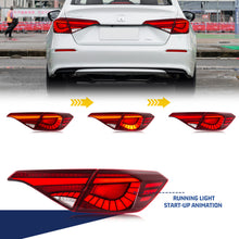 Load image into Gallery viewer, inginuity time LED Tail Lights for Honda Civic 2022-2026 11Th GEN Sedan Rear Lamps With Start-up Animation Sequential Signal Taillights Accessary
